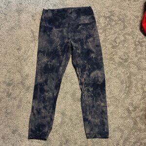 lululemon athletica Black Tie-Dye Leggings